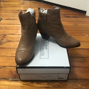 EUC Sixth + Love Taupe Booties